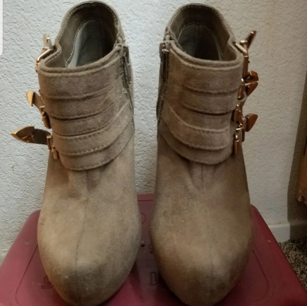 high heel booties